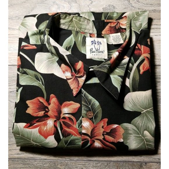 Pam Hana Mens 2XL Hawaiian Camp Short Sleeve Shirt Style 0401 Vacation Classic - Picture 9 of 10